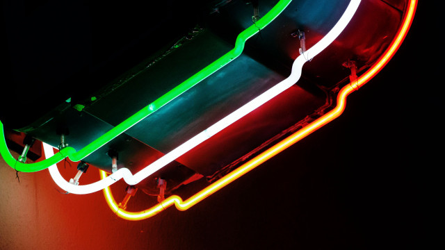 Neon sign bruce nauman glowing free wallpaper for desktop - medium preview image