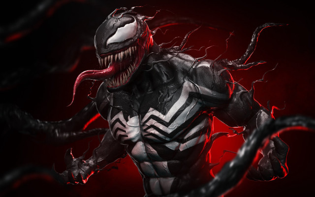 Spiderman large mouth sharp teeth free wallpaper for desktop - medium preview image