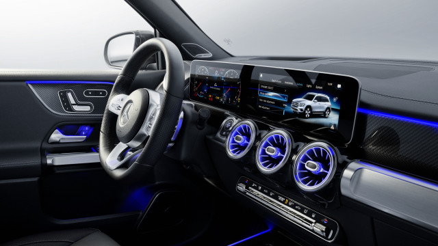 Car dashboard digital display futurism free wallpaper for desktop - medium preview image