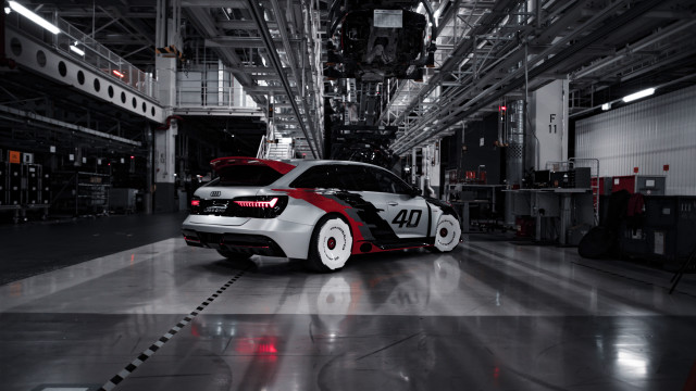 Garage car wires tokyo cubofuturism free wallpaper for desktop - medium preview image