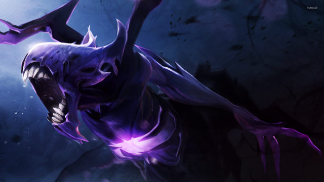 Demonic glowing eyes spikes sharp free wallpaper for desktop - medium preview image