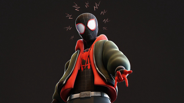Spider suit red hoodie black free wallpaper for desktop - medium preview image