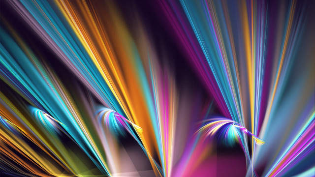 Colorful abstract lightstreaks black background free wallpaper for desktop - medium preview image