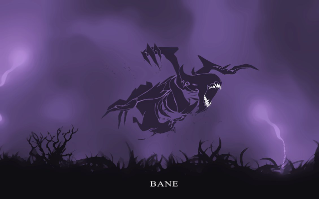 Purple demon flying lightning background free wallpaper for desktop - medium preview image