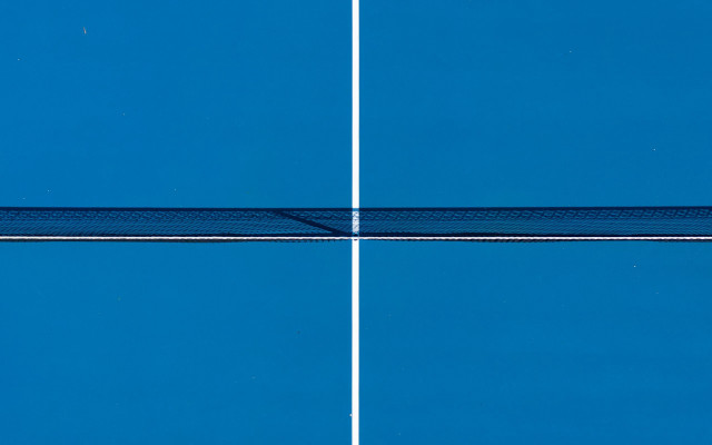 Tennis court net tennis ball free wallpaper for desktop - medium preview image