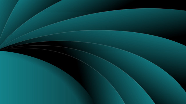 Black teal flower abstract vector free wallpaper for desktop - medium preview image