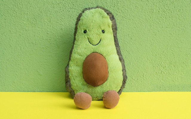 Stuffed animal green surface green free wallpaper for desktop - medium preview image