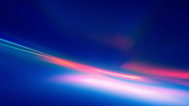 Blue background streak light hologram free wallpaper for desktop - medium preview image