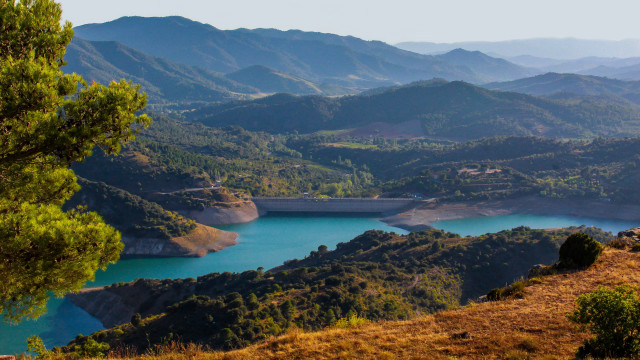 Lake mountains trees autumn sunset #3 free wallpaper for desktop - medium preview image