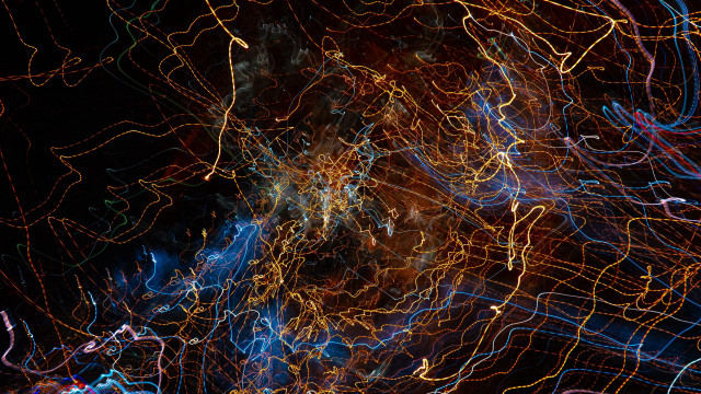 Glowing lights night sky ferris free wallpaper for desktop - medium preview image