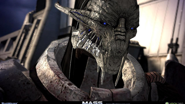 Creepy creature blue eyes horns free wallpaper for desktop - medium preview image