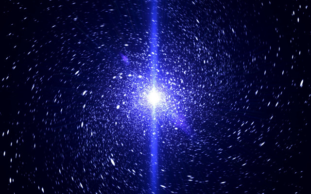 Blue light aurora stars milky free wallpaper for desktop - medium preview image