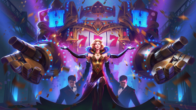 Futuristic suit woman outstretched arcade free wallpaper for desktop - medium preview image