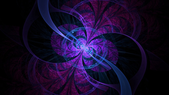 Purple blue abstract hologram fractals free wallpaper for desktop - medium preview image