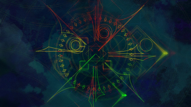 Clock constellation magic girls night free wallpaper for desktop - medium preview image