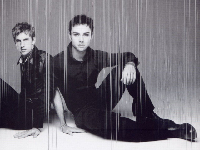 Rainy bauhaus blackandwhite twoboys formal free wallpaper for desktop - medium preview image