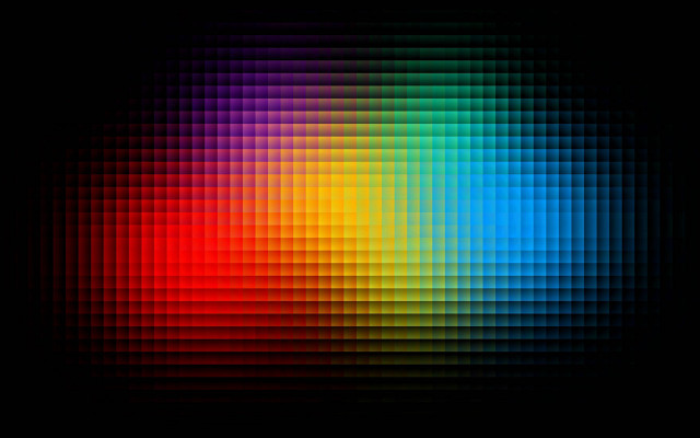 Colorful black rainbow pattern chainlink free wallpaper for desktop - medium preview image