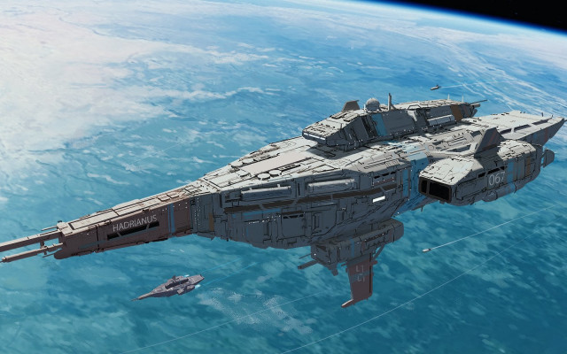 Large ship ocean battle military free wallpaper for desktop - medium preview image