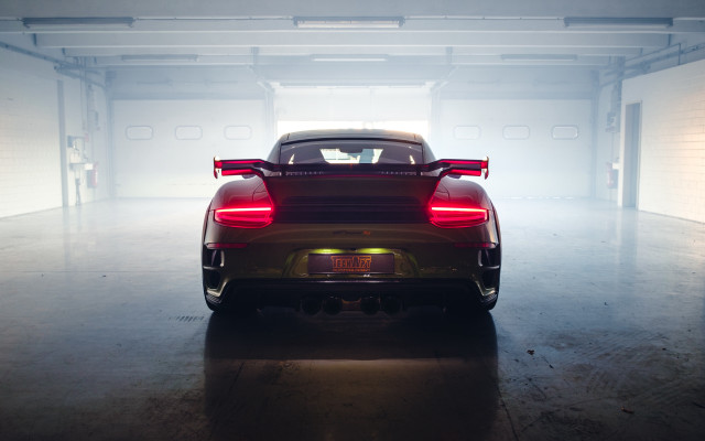 Garage fogged car puzzle backlit free wallpaper for desktop - medium preview image