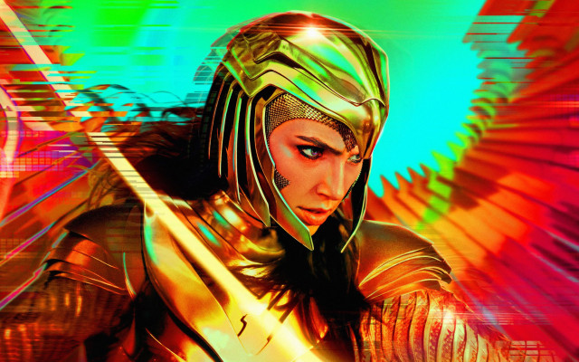 Futuristic suit woman sword bird free wallpaper for desktop - medium preview image