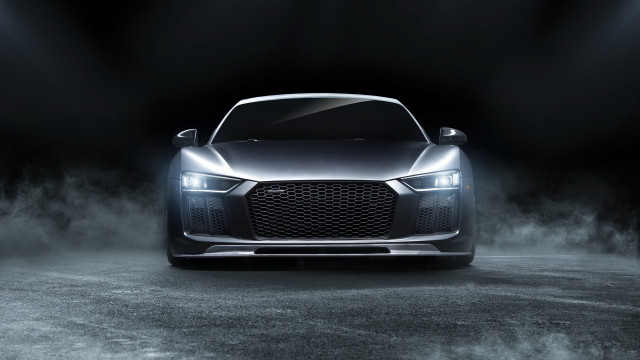 Dark foggy car 3d render free wallpaper for desktop - medium preview image