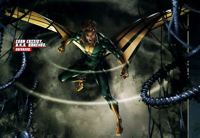 Man green suit flying sword free wallpaper for desktop - medium preview image