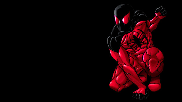 Spiderman dancing dark glowing helmet free wallpaper for desktop - medium preview image