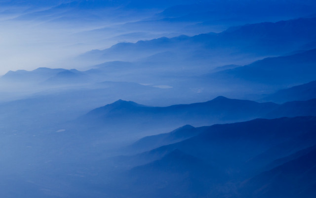 Mountain range airplane window blue #7 free wallpaper for desktop - medium preview image