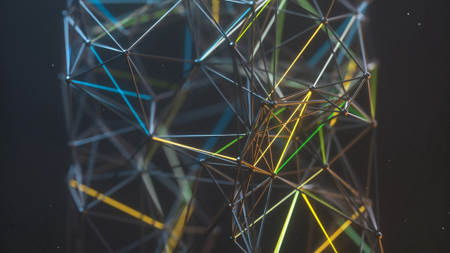 Large structure many lines black free wallpaper for desktop - medium preview image