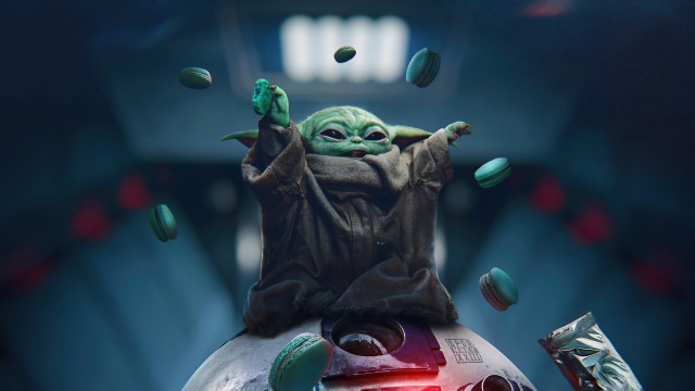 Yoda red light green balls free wallpaper for desktop - medium preview image