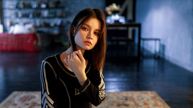 Woman portrait 3d cosplay blurry free wallpaper for desktop - medium preview image