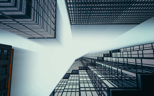 Tall building tall windows skyline free wallpaper for desktop - medium preview image