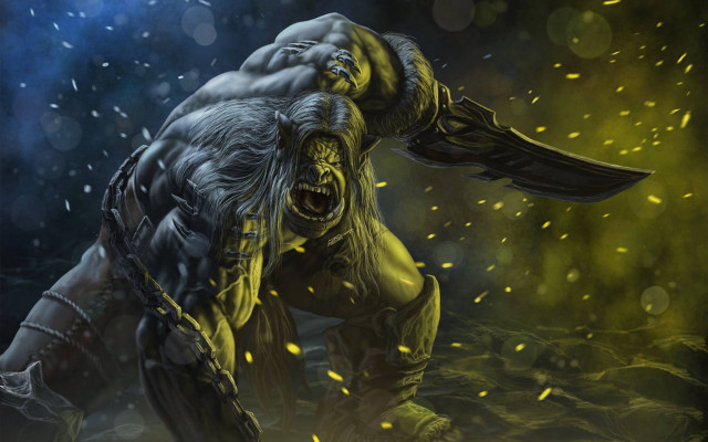 Demon horns yellow glow brom free wallpaper for desktop - medium preview image