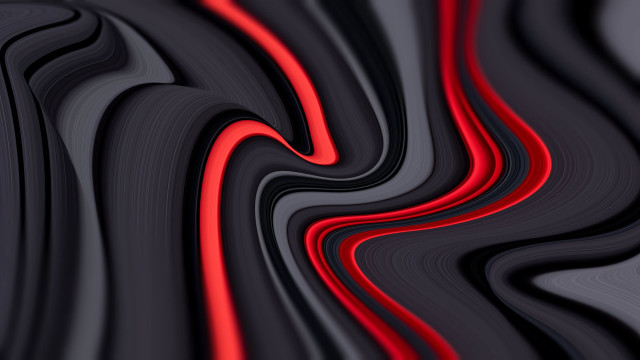 Black red abstract wavy curves free wallpaper for desktop - medium preview image