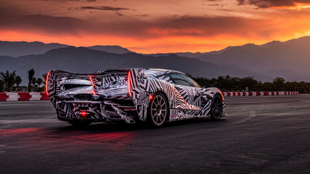 Car sunset mountains digital rim free wallpaper for desktop - medium preview image