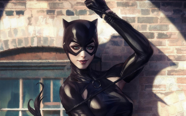 Cat suit gloves heroine city free wallpaper for desktop - medium preview image