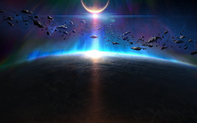 Planet earth light matte lens free wallpaper for desktop - medium preview image