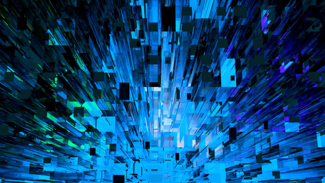 Blue abstract squares rectangles light free wallpaper for desktop - medium preview image