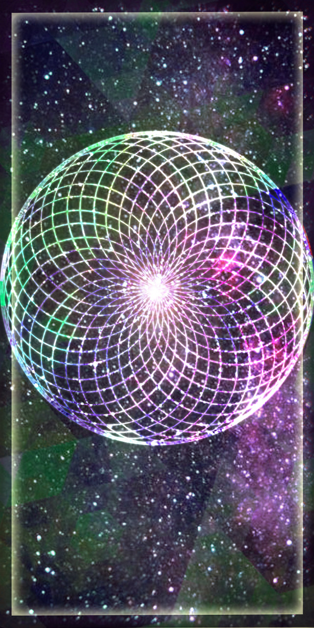 Holographic light planet starry sky free wallpaper for mobile - medium preview image