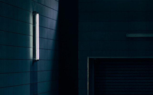 Dark room closed door light free wallpaper for desktop - medium preview image