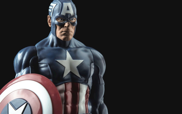Man captain america shield star free wallpaper for desktop - medium preview image
