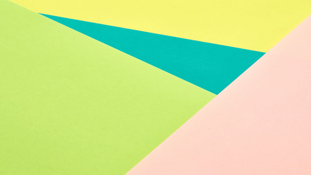 Multicolored paper blue triangle surreal free wallpaper for desktop - medium preview image