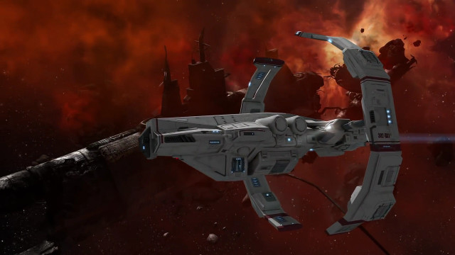 Sci fi spaceship space star free wallpaper for desktop - medium preview image