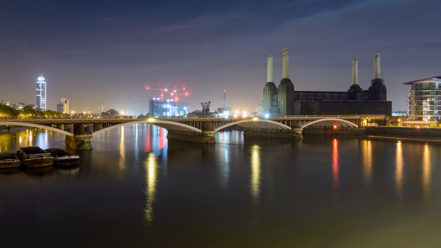 Bridge river city night lights #7 free wallpaper for desktop - medium preview image