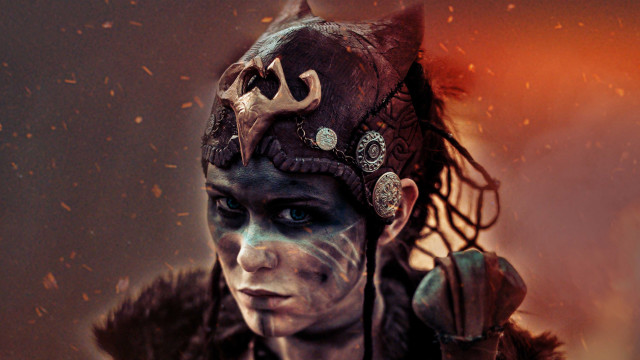 Woman horned headdress face paint free wallpaper for desktop - medium preview image