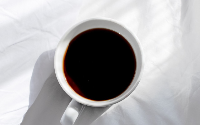 Coffee shadow morning minimalism white free wallpaper for desktop - medium preview image