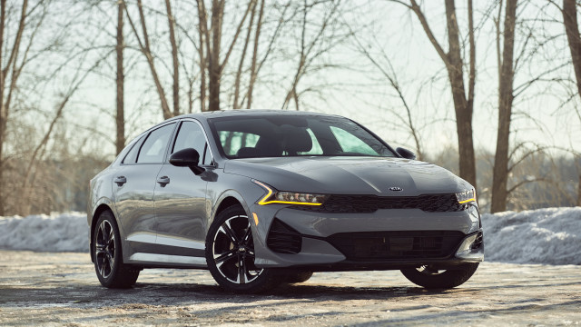 Silver car parking lot snow free wallpaper for desktop - medium preview image