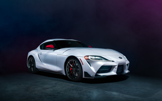 White sportscar purple background red free wallpaper for desktop - medium preview image