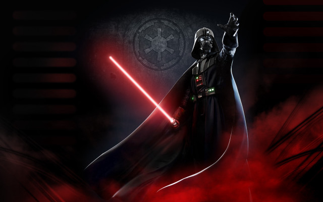 Darthvader redlight hologram lightsaber magiccircle free wallpaper for desktop - medium preview image