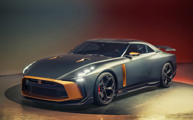 Grey orange sportscar redwall redlight free wallpaper for desktop - medium preview image